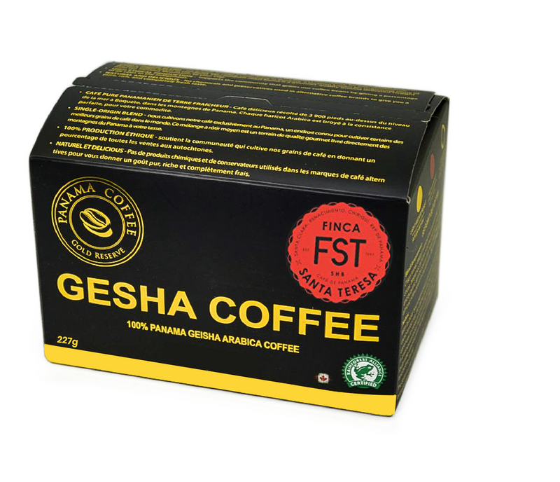 FST Natural Geisha coffee roasted beans.