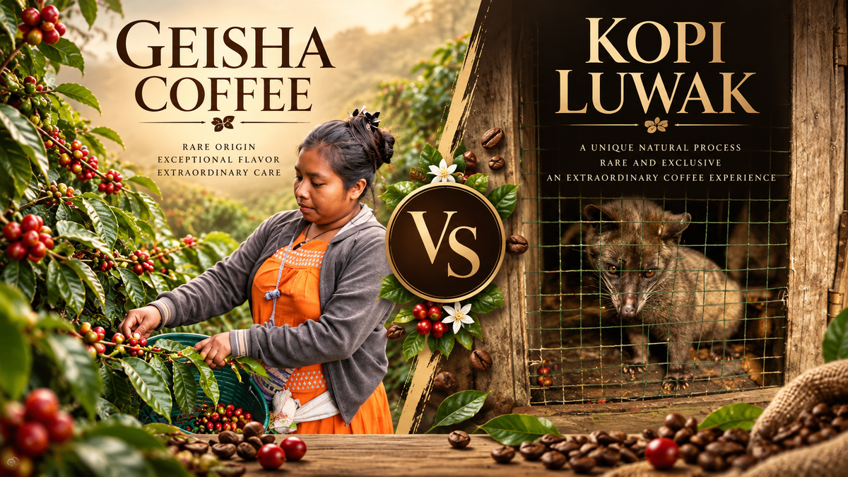 Panama Geisha vs. Kopi Luwak: Why We Choose Coffee Without Cruelty