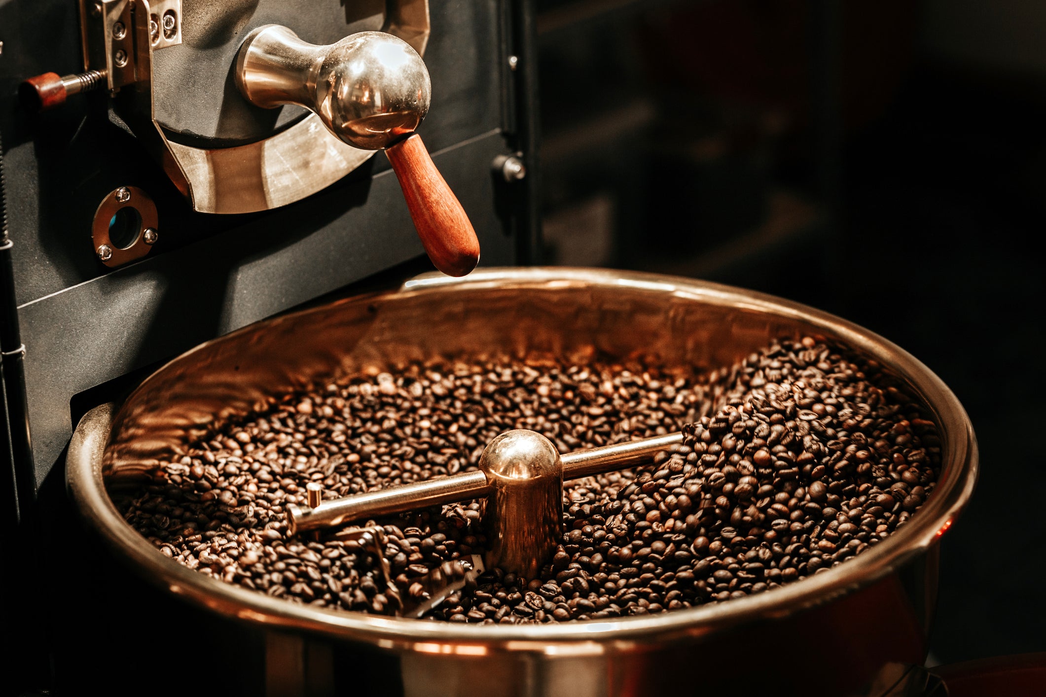 Geisha Roasted Coffee beans.