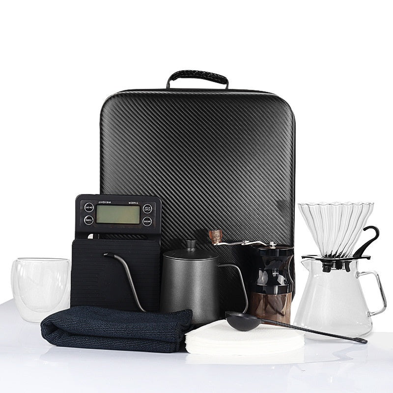 Portable Pour-Over Coffee Kit For Outdoor Travel Complete Set