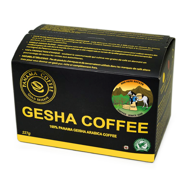Don Pepe Estate Coffee – Geisha Natural Whole Bean Coffee 8oz,227g