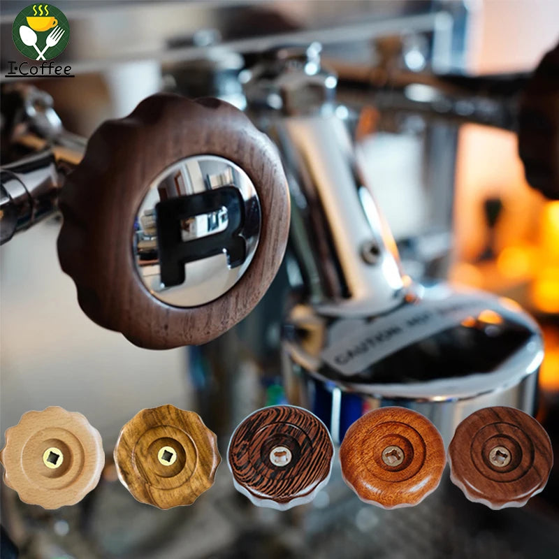 Coffee Machine Wood Modification for ROCKET R58  Walnut Wooden Handles tools Espresso Accessories use Coffee kit rotary knob