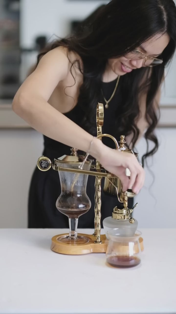 Belgium Royal Coffee Machine Symphonic Distillation Coffee Pot Make Coffee Suit Drip Type Manual Coffee Machine Siphon 4-6 Cups
