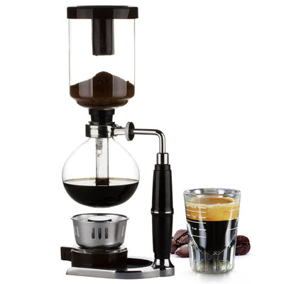 Japanese Style Siphon Coffee Maker Tea Siphon Pot Vacuum Coffeemaker Glass Type Coffee Machine Filter 3cups Household Pot