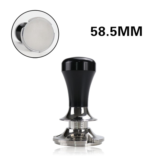 58.5mm Adjustable Coffee Tamper Constant Pressure Espresso Distributor Stainless Steel Force Powder Hammer Barista Accessories