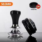 58.5mm Adjustable Coffee Tamper Constant Pressure Espresso Distributor Stainless Steel Force Powder Hammer Barista Accessories