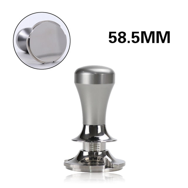 58.5mm Adjustable Coffee Tamper Constant Pressure Espresso Distributor Stainless Steel Force Powder Hammer Barista Accessories