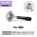 58.5mm Adjustable Coffee Tamper Constant Pressure Espresso Distributor Stainless Steel Force Powder Hammer Barista Accessories